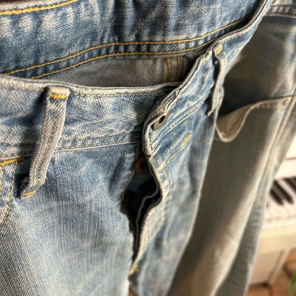 Fifty five Diesel Stylish Light Blue Men's Skinny Jeans 32 4 Button Fly - Picture 11 of 16